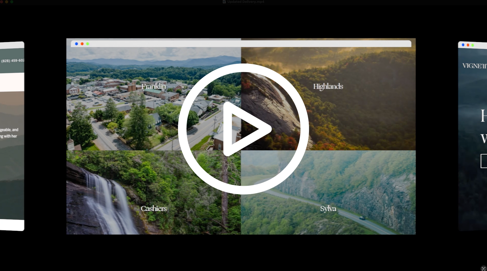 Website design portfolio thumbnail